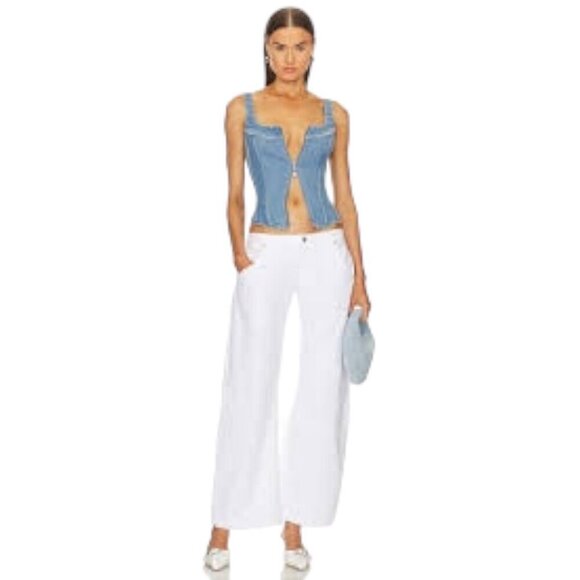 EB Denim White Low Rise Frederic Jeans 33 - Picture 1 of 5
